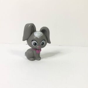 mattel grey bunny rabbit pet animals barbie dollhouse diorama cake topper